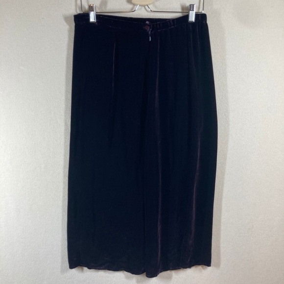 Eileen Fisher Velvet Maxi Skirt PL Purple Formal Fairy Grunge‎ Glam Holiday - Picture 6 of 6